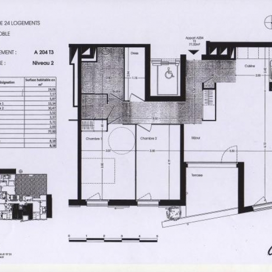  Alpes immobilier : Appartement | GRENOBLE (38000) | 77 m2 | 832 € 