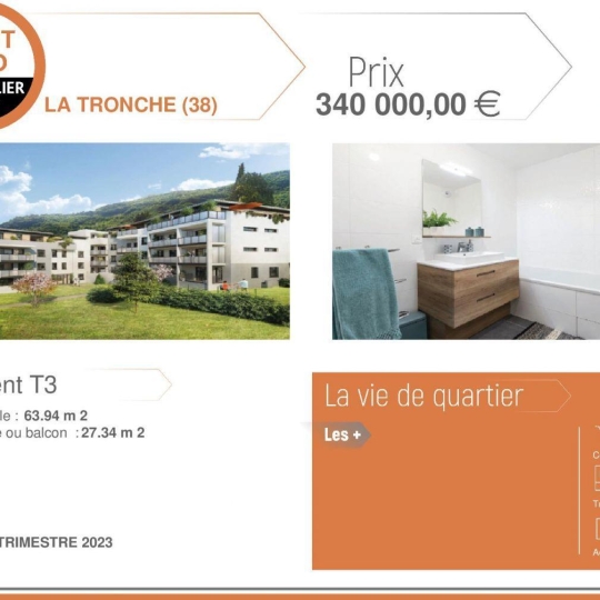  Alpes immobilier : Appartement | LA TRONCHE (38700) | 63 m2 | 340 000 € 