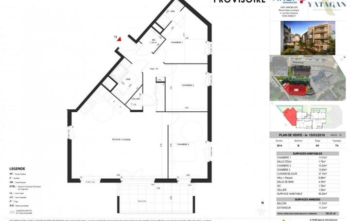 Alpes immobilier : Programme Neuf | CHAMBERY (73000) | 48 m2 | 159 000 € 