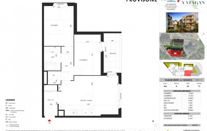 Alpes immobilier : Appartement | COGNIN (73160) | 60 m2 | 233 000 € 